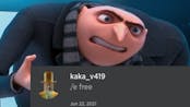 Gru tries /e free