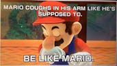 Mario sneezes