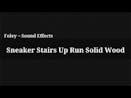 Sneaker Stairs Up Run Solid Wood