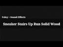 Sneaker Stairs Up Run Solid Wood