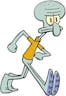 Squidward Walking 