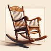 Wooden Chair Rocking 1
