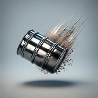 Metal Barrel Falling 1