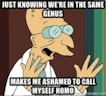 Professor Farnsworth Ashamed