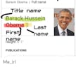 Barack Obama Given name