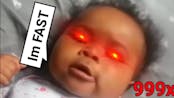 Beatboxing baby but it gets FASTER.....999x Speed