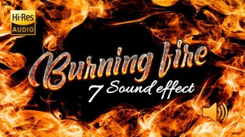 Large fire burning sound