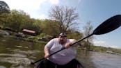 Fat guy sings Moana in a canoe