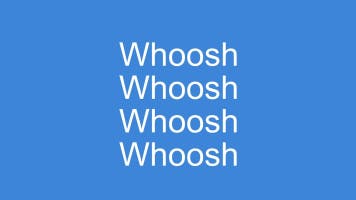 Whoosh sound effect