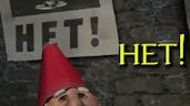 Garden gnome swears