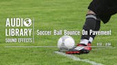 Soccer Ball Bounce On Pavement