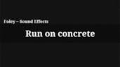 Run on concrete 