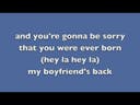 My boyfriends back lyrics