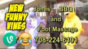 Jones BBQ and foot massage 