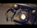 A ringing vintage telephone
