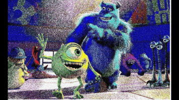 Monsters Inc MMM meme 500% bass boosted and 8x slower speed
