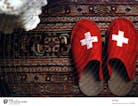 Slippers Shuffle On Carpet