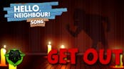 HELLO NEIGHBOR SONG (GET OUT) LYRIC VIDEO - DAGames