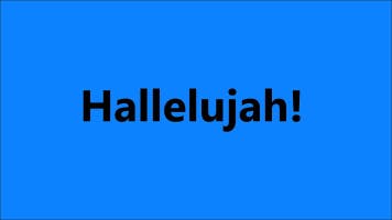 Hallelujah