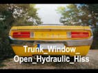 Trunk Window Open Hydraulic Hiss