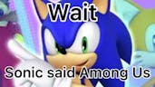 Sonic said Among Us
