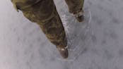 Cracking Ice Under Foot