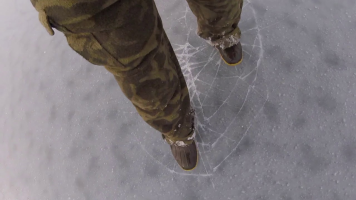 Cracking Ice Under Foot
