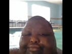 black guy starts crying after going underwater