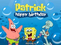 SpongeBob Pat BDay