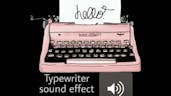 Typewriter sound effect
