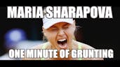 Maria Sharapova shriek