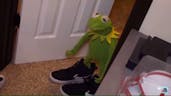 Kermit wears Nikes