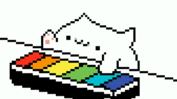 Bongo cat pixel art