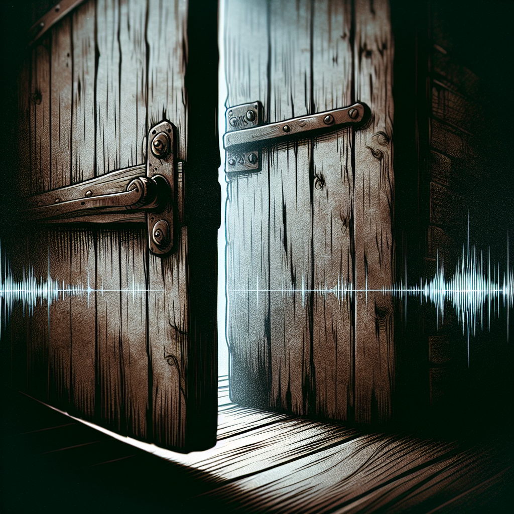 Creaky Wooden Door Open 1