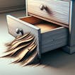 Wooden Drawer Open Close 1