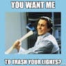 Christian Bale - Trash lights?