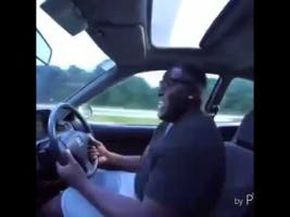 Guy slamming gears in Honda