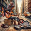 Street Performer Playing Guitar 1