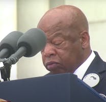 We must never ever give up - John Lewis