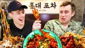 Three different types of Korean chicken