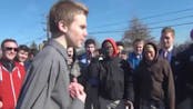 White Kid Kills it in High School Rap Battle