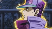 Jotaro uses Hamon Breathing 2