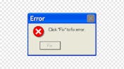 Windows XP error