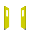 yellow door opening