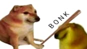 *BONK!*