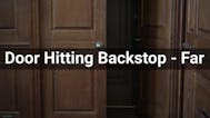 Door Hitting Backstop - Far