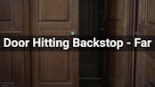 Door Hitting Backstop - Far