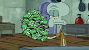 Squidward that's Mr. Krab's money