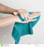 Drying Hands on Towel