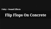 Flip Flops On Concrete